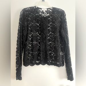 Lace “jacket”. New with tags. Ladies size medium.